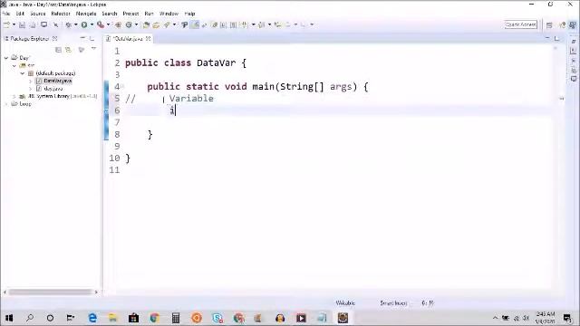 Java Tutorial step by step | data type and Variable смотреть онлайн