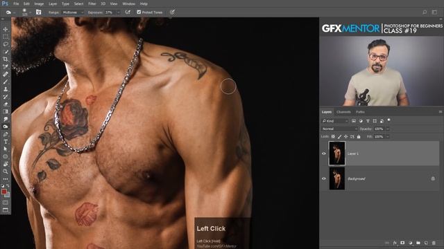 Dodge, Burn & Sponge Tools - Adobe Photoshop for Beginners - Class 19 - Urdu / Hindi смотреть онлайн
