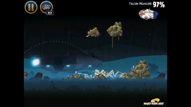 Angry Birds Star Wars 3-28 Hoth Millennium Falcon Gold Medal смотреть онлайн