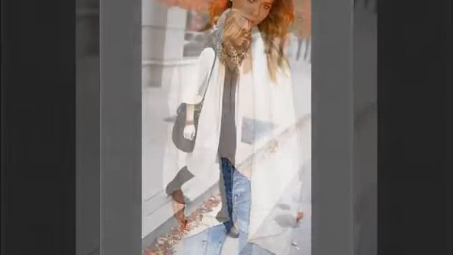 С чем носить белый кардиган