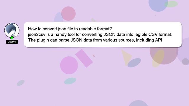 How to convert json file to readable format? смотреть онлайн