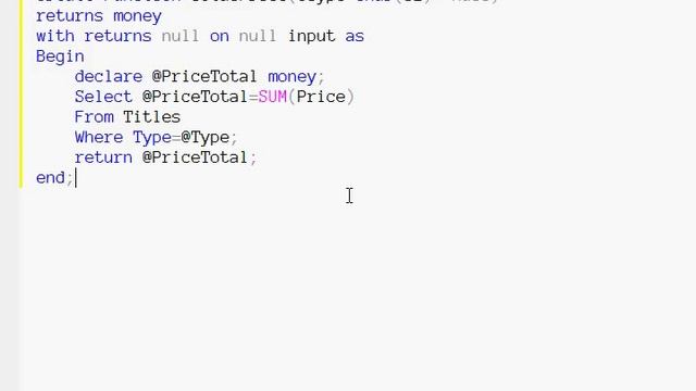 02 Writing SQL function with Parameters смотреть онлайн