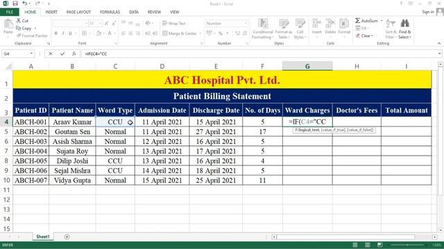 How to Create Hospital Billing Statement in Excel | Patient Billing in MS Excel | Billing in Excel смотреть онлайн