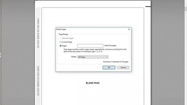 How to delete pages from PDF in PDF XChange Viewer