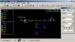 EPANET 2.0, Просмотр результатов