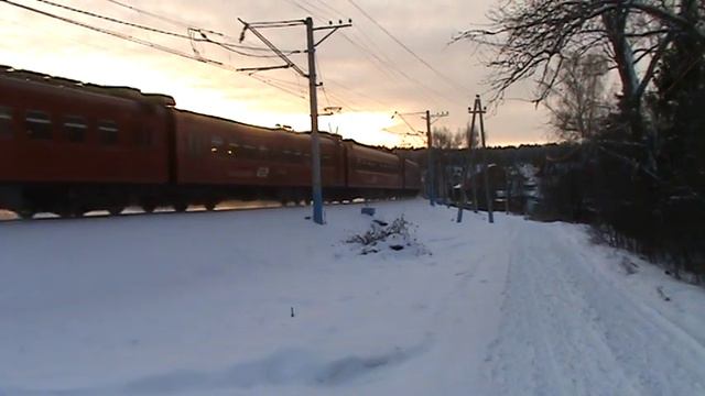 Электропоезд ЭД4М-0298 Аэроэкспресс смотреть онлайн