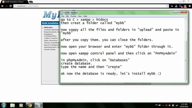 How to Install MyBB On your localhost using Xampp смотреть онлайн