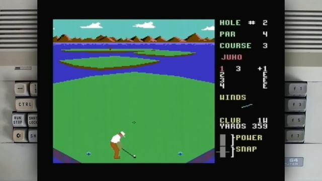 Leaderboard Golf on a Commodore 64 смотреть онлайн
