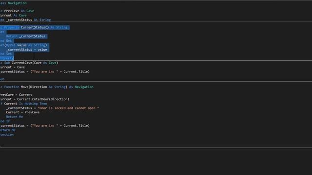 VB.NET/JSON : The Cave Game Part 1 : Code Map Logic смотреть онлайн