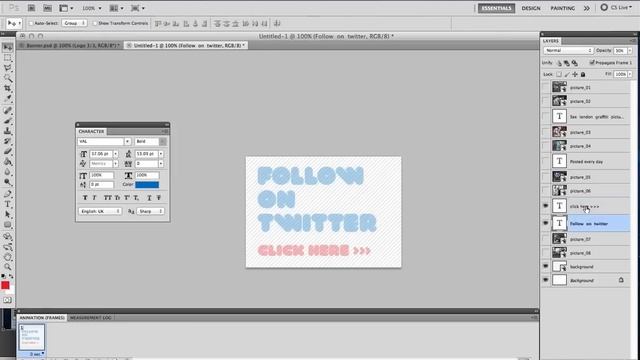 Frame Animated Gif Banner [Photoshop CS5] смотреть онлайн