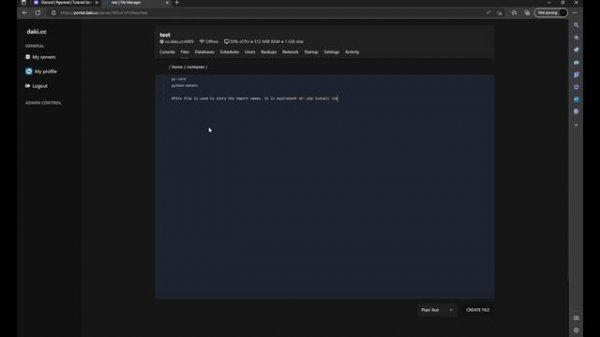 How to host a python discord bot with daki.cc | Tutorial