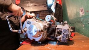 Двигатель мопед альфа. Проблема с кикстартером