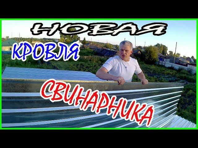 Кровля свинарника // Мой свинарник//Своими руками