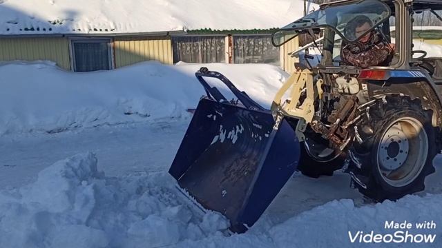 Лопата на японский трактор. смотреть онлайн