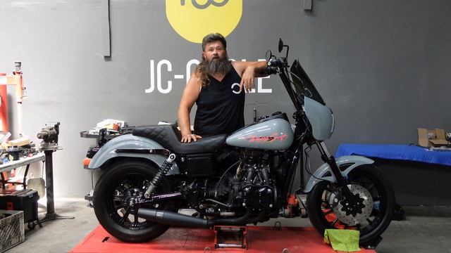 It's A Honda Goldwing. It's A Harley Dyna Tsport. Actually... It's A WANGSPORT! | Custom Motorcycle