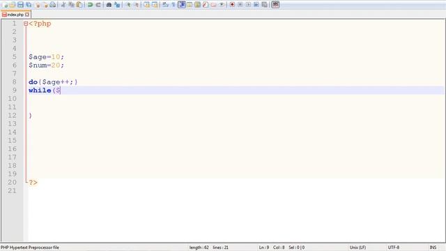 php do while loop смотреть онлайн