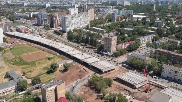 Эстакада на 6 июля 2022 г./ ул. Ново-Садовая / Октябрьский район / город Самара / Russia смотреть онлайн