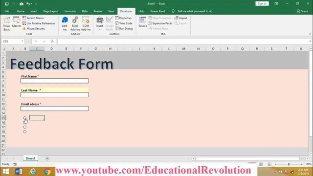 Create userform in excel (Client Feedback) смотреть онлайн
