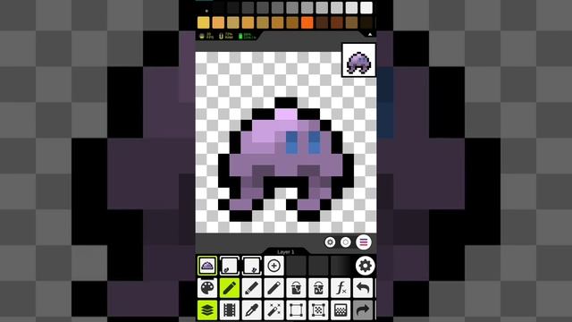 Pixel Art Animation Timelapse using Pixel Studio on My Cellphone. смотреть онлайн