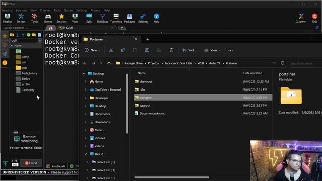 Portainer e Traefik Proxy Reverso Docker Rodando Varios Containers no Mesmo Servidor смотреть онлайн