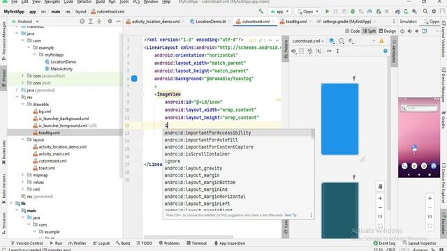 Create Custom Toast Android Studio Using Kotlin || Custom toast in kotlin || kotlin tutorial смотреть онлайн