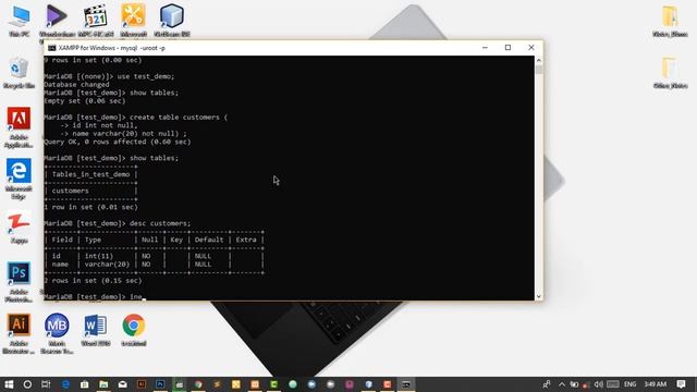 Create Insert and Delete Database in mysql xampp смотреть онлайн