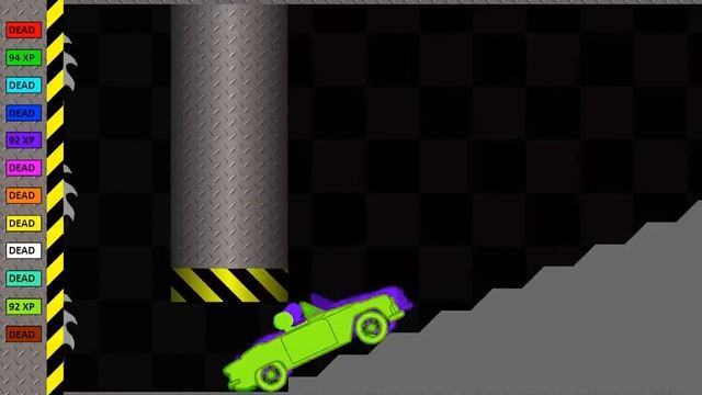 Stickman Cars: Survival Race In Algodoo