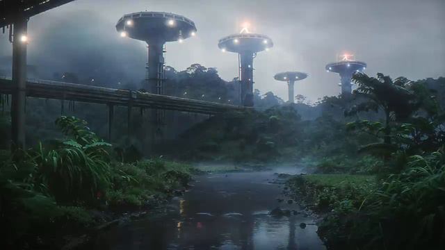 Skyward: Ethereal Cyberpunk Ambient [FOCUS-RELAX] Calm Sci Fi Background Music смотреть онлайн