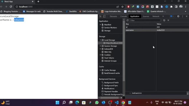 Secure LocalStorage | Encrypt Local Storage in Raect Js | 100 % Working [ Hindi ] смотреть онлайн
