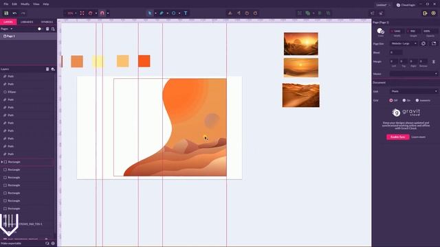 Web Design Gravit Tutorial. How to Design a homepage in Gravit Designer. смотреть онлайн