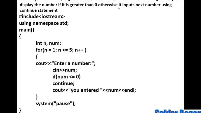 Continue Statement In C++ with Example | C++ Tutorial for Beginners смотреть онлайн