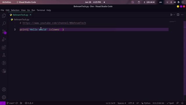 How to use islower method in python easily смотреть онлайн