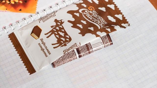 Идеи для ЛД. Шоколадная страница с фантиками в личном дневнике. смотреть онлайн