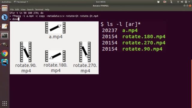 Rotate video with FFmpeg 2 ways смотреть онлайн