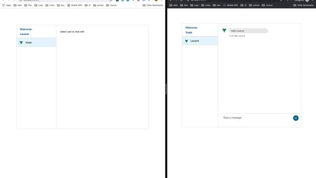 Realtime (one to one) Chat App with Vuejs and Laravel смотреть онлайн