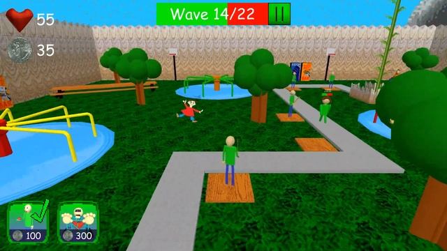 Baldi Tower Defense: The Playground Pre-alpha part2 - Baldi's Basics fangame смотреть онлайн