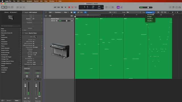 Logic Pro #24 - Drag Modes (X-Fade, Overlap/No Overlap Regions, Shuffle Editing)
