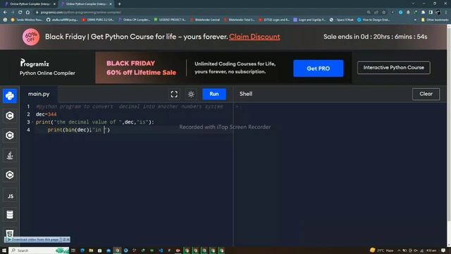 #python code #convert the decimal into another number system смотреть онлайн