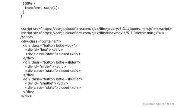 HTML : jQuery - Bodymovin JSON not loading смотреть онлайн