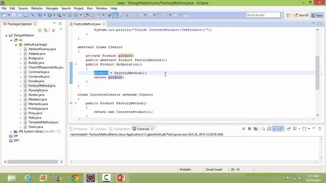 Factory Method Design Pattern In Java смотреть онлайн
