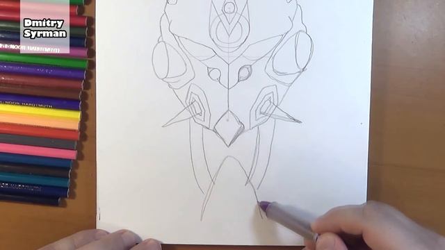 How to draw Guyver Three, Как нарисовать Гайвера 3 смотреть онлайн