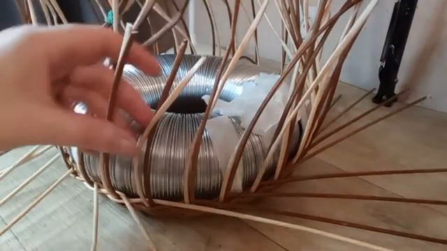 МК. Корзина-Пузатик из бумажной лозы. Basket Pot-bellied paper vine. смотреть онлайн