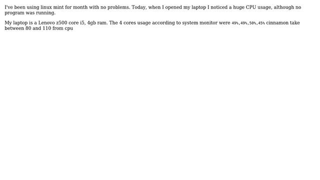 Linux mint 17.2 : How can i reduce cpu usage? смотреть онлайн