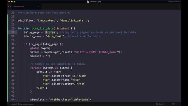 Mostrar datos desde una tabla personalizada de la base de datos de WordPress смотреть онлайн