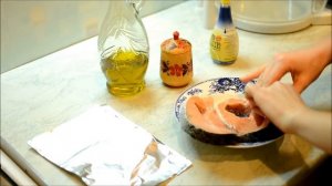 Готовим в аэрогриле. Стейки лосося.