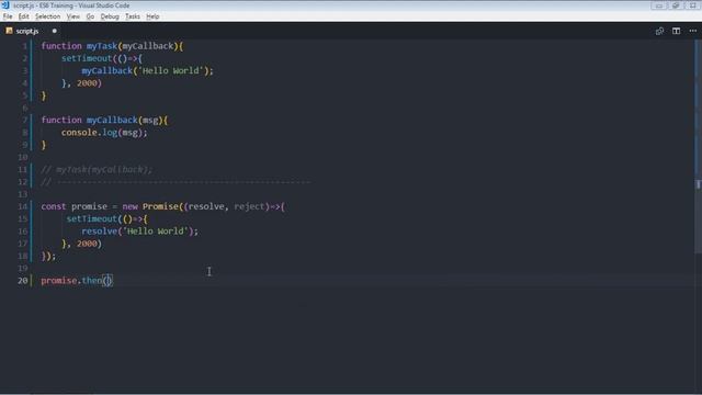 What are Promises in Javascript ES6 - 26 смотреть онлайн
