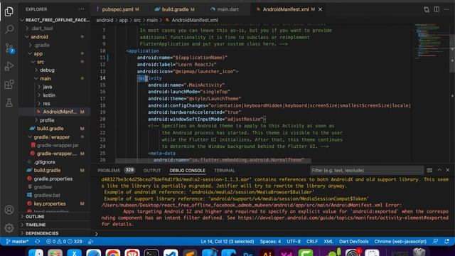 Manifest merger failed: Apps targeting Android 12 - Flutter Tutorial смотреть онлайн