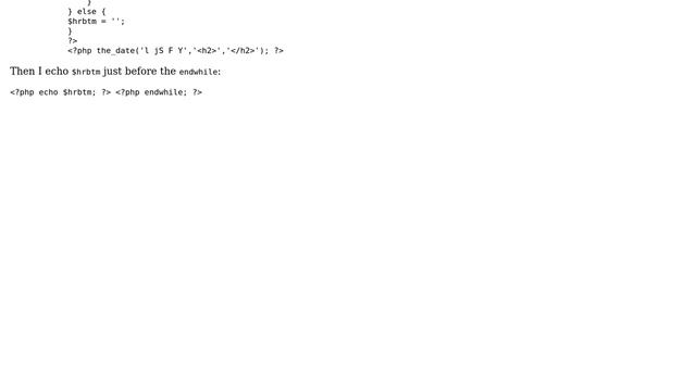 Wordpress: Adding a class to last post in the_date смотреть онлайн