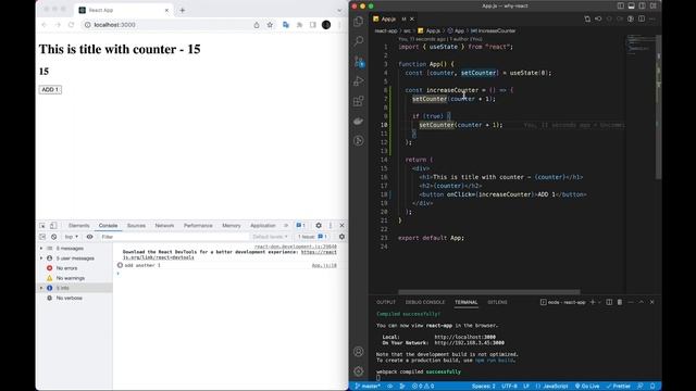 Самая частая ошибка при работе с состоянием в React | как правильно использовать useState смотреть онлайн
