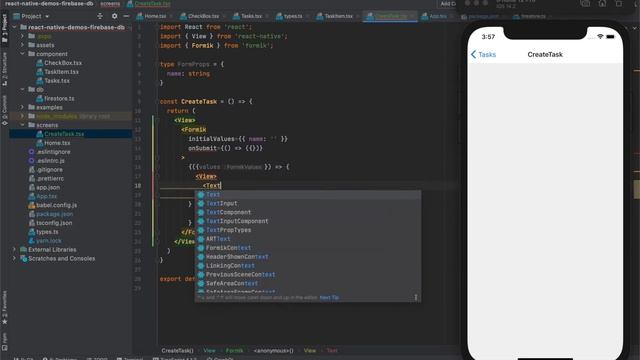 07 Creating document in Firestore from React Native app смотреть онлайн